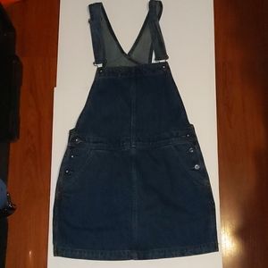 Free people denim jumper dress